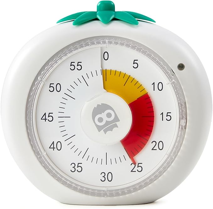 Visual Timer for Kids & Adults – 4-Color Zone Countdown Timer, 60-Min Silent Pomodoro Timer for ADHD Focus, Study, Cooking & Time Management Tool