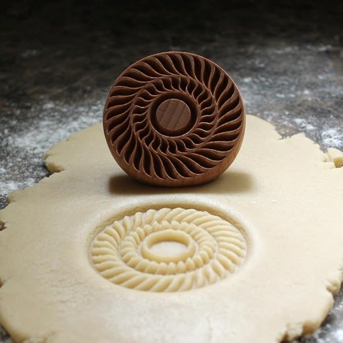 Wood Cookie Stamp, 2.5 Inch (Jelly Roll CS-085)