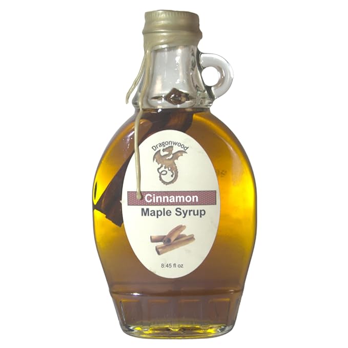Dragonwood Spiced Maple Syrup (8 Fl Oz (Pack of 1), Cinnamon)