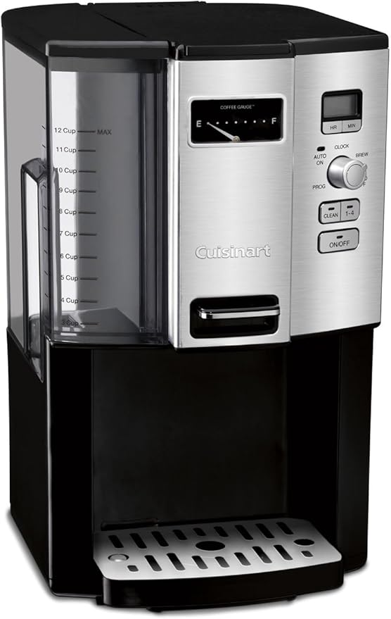 Cuisinart Coffee Maker, 12 Cup Programmable Drip, DCC-3000P1, Black & GTF-B Gold Tone Coffee Filter, Basket, Burr Mill