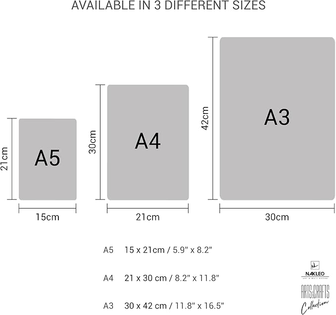 NAKLEO Painting Stencil for Crafts A4 8.3” x 11.8”, Flowers Frame Floral Pattern, Reusable Plastic DIY & Scrapbooking Drawing Template, Decoupage Art Home Decor, Wall Wood Fabric Furniture
