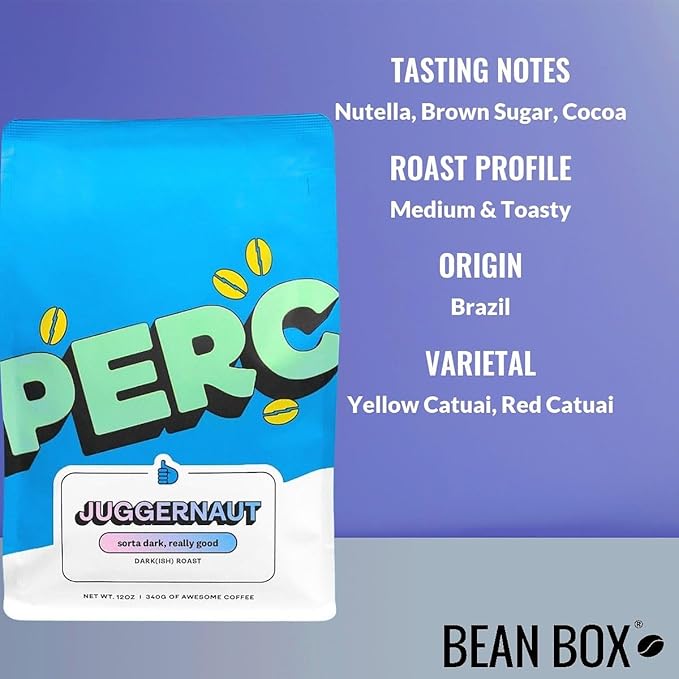 Juggernaut Espresso Blend - Roasted by Perc Coffee - Whole Bean Coffee - 2 Pound Bag