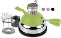 BLUEFIRE Butane Mini Burner for Tabletop Coffee Siphon Syphon/w Furnace Stand and Assembly Rack Ceramic Windproof Torch Head Portable Cooking Stove Espresso Maker Chafing Soup Tureens Fondue