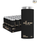 Jolene Coffee – Black Cold Brew | 8oz Cans | Smooth, Bold, Dairy-Free, Gluten-Free, Non-GMO (12 Cans, Black Cold Brew)