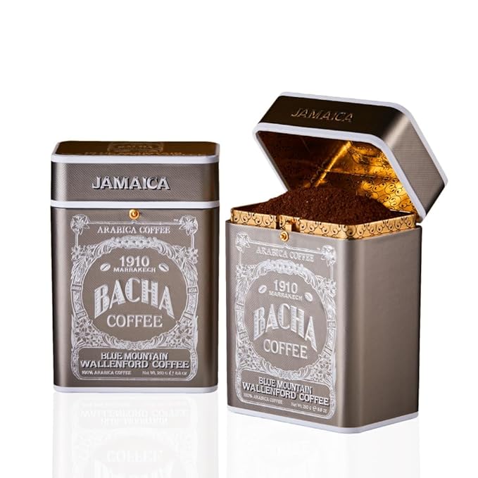 Bacha Coffee | Blue Mountain Wallenford Single Origin Signature Nomad Collection, Medium Roast, 100% Arabica Specialty Coffee, Ground Beans, 250g