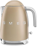 SMEG 50's Retro Style 7 Cup Electric Water Kettle with Automatic Shutoff, Removable Base, and Water Indicator, KLF03CHMUS, Matte Campagne