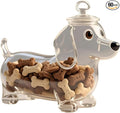 French Bulldog Snack Jar – 2025 New Cute Airtight Storage Container, Multi-purpose Jar for Dog Snacks, Cookies, Candy, Coffee Pods, Kitchen Organization, Pet Lovers Gift(Dachshund)