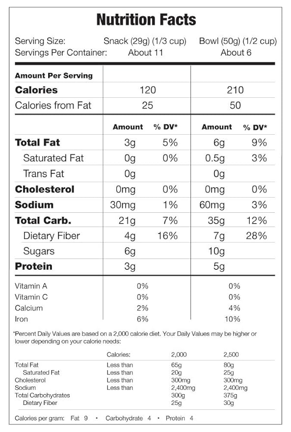 KIND Healthy Grains Clusters, Cinnamon Granola, Healthy Snacks, Gluten Free, 3 Count