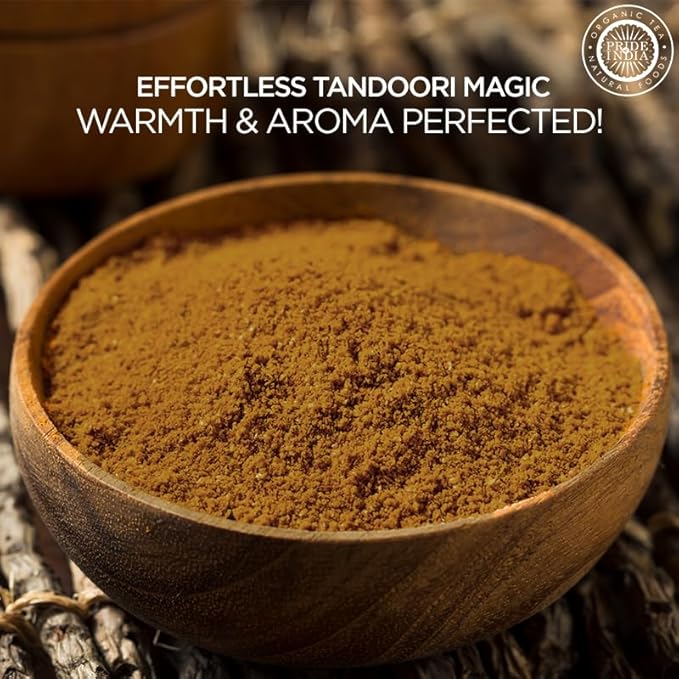 Pride of India - PACK of 6 - Tandoori Grill Masala 6 oz (170 gm) Medium Dual Sifter Bottle |Blend of Exotic & Gourmet Spices |For Vegetable, Meat & Chicken Cooking |Non-Bioengineered | Easy to Use