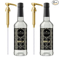 "NEW" Café Le Rou Vanilla Coffee Syrup - 25.4oz Cafe Flavoring Syrup (Vanilla, 2-pack) Includes 2 Coffee Syrup Dispensers Flavoring Syrup for Coffee, Tea and