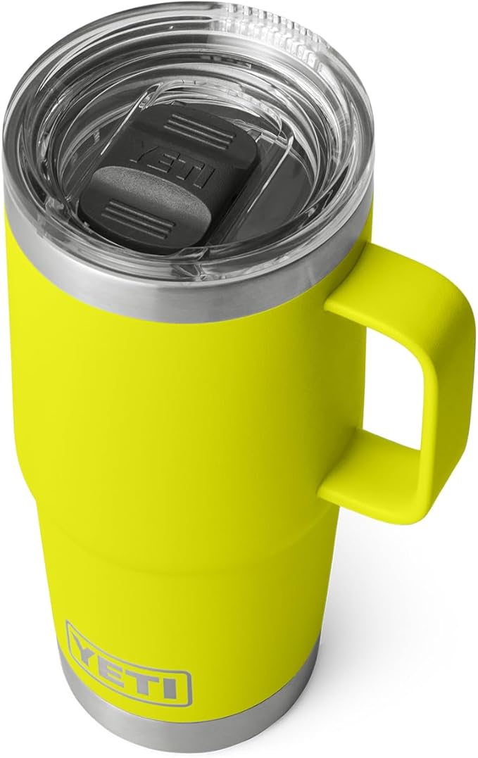 YETI Rambler 20 oz Travel Mug, Stainless Steel, Vacuum Insulated with Stronghold Lid