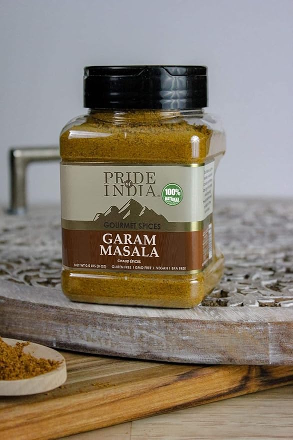 Pride of India - PACK of 6 - Garam Masala Ground 6 oz (170.097 gm) Medium Dual Sifter Bottle | Warming Spice Blend for Variety of Dishes | Flavorful Mix for Curries and Pilafs Non-Veg & Veg Dishes