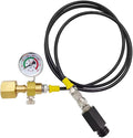Soda Machine Co2 Adapter with High Pressure Hose,Co2 Tank Direct Adapter to TR21-4 Soda Water Maker,Soda Maker Parts Accessories compatible with Onetouch,Jet,Aqua Fizz, 60inch with Gauge