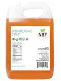 NBF, Agave Syrup, Organic, Nectar, Low Carb, Sugar substitute for baking, drinks & more, Family-friendly, Gluten free, Ideal for restaurants and industrial kitchens, Ambar, 176oz