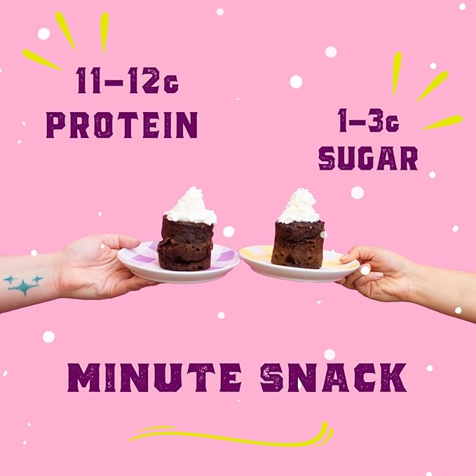 Sweet Logic Keto Dessert Mug Cake Mixes - Breakfast Variety Pack - Blueberry, Apple Cinnamon, Lemon Poppyseed, & Orange Almond - Low Sugar - Low Carb - Gluten-Free - High Protein - All Natural (4 Pack)