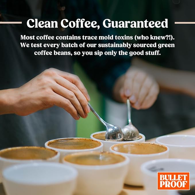 Bulletproof Original Medium Roast Whole Bean Coffee, 12 Ounces, Clean Coffee Tested for Toxins, Packaging May Vary
