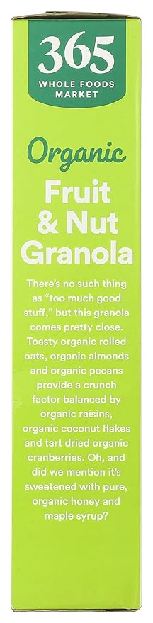 365 by Whole Foods Market, Organic Granola Fruit And Nut, 17 Ounce