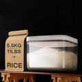 Flour Dispenser 10LBS - 5 L /5 QT /5 KG Rice Container Storage Food Cereal Container Bins Household for Kitchen Pantry Organization (5 L)