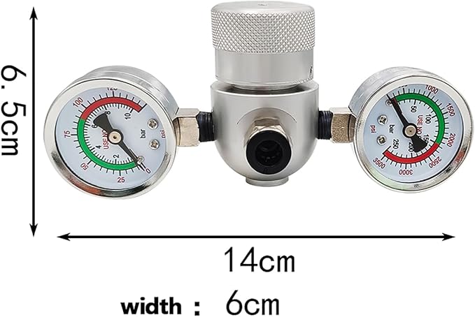 Pressure Regulator for Whipped Cream Charger Suitable For Standard Whipping Cream Dispenser,Compatible with 0.95l Blue Tank