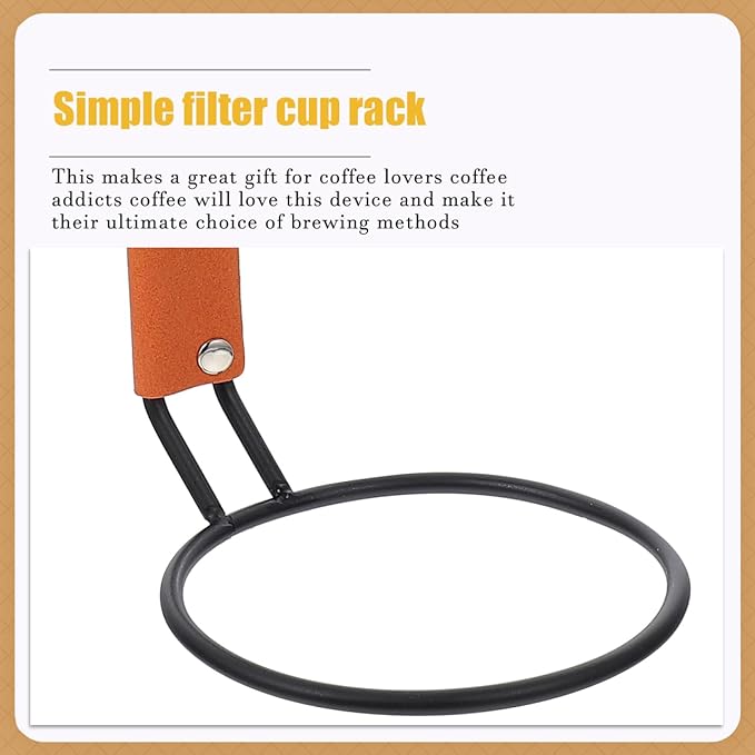 Mikikit 1pc Shelf Coffee Filter Rack Hand Coffee Filter Holder Funnel Hand Coffee Supply Filter Cup Rack Coffee Filter Cup Stand Coffee Accessory Juice Dripper