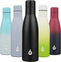BJPKPK Insulated Water Bottle 17oz Stainless Steel Water Bottles Dishwasher Safe Metal Thermos Keep Cold and Hot,Midnight Black