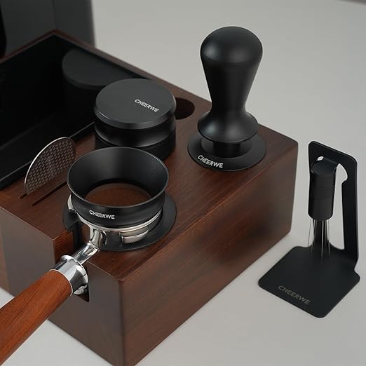51mm Magnetic Espresso Dosing Funnel, Espresso Coffee Dosing Ring, 25mm Anodized Aluminum Dosing Funnel with 8 Magnets Compatible with 51mm Portafilter
