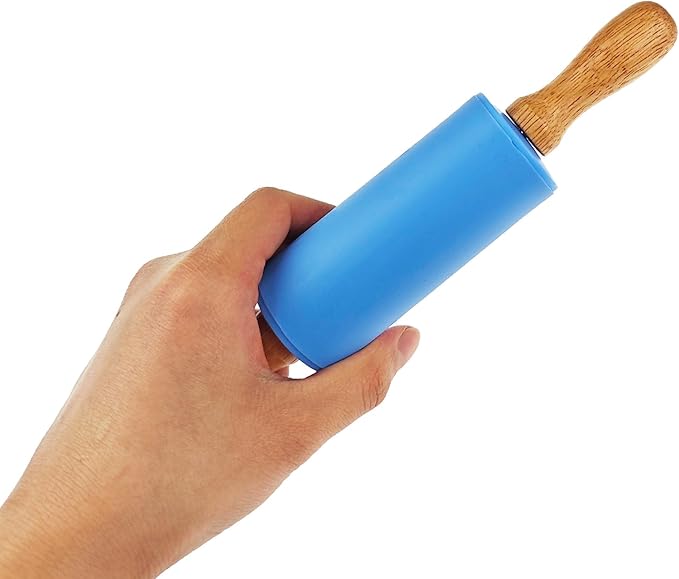 18 Pack Small Rolling Pin for Kids, 9 Inch Kids Rolling Pin for Home Kitchen (6 colors)
