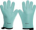 KITCHEN PERFECTION XL Silicone Smoker Oven Gloves -Extreme Heat Resistant BBQ Gloves -Handle Hot Food Right on Your Grill Fryer & Pit | Waterproof Oven Mitts Grill Gloves |Superior Value Set+3 Bonuses