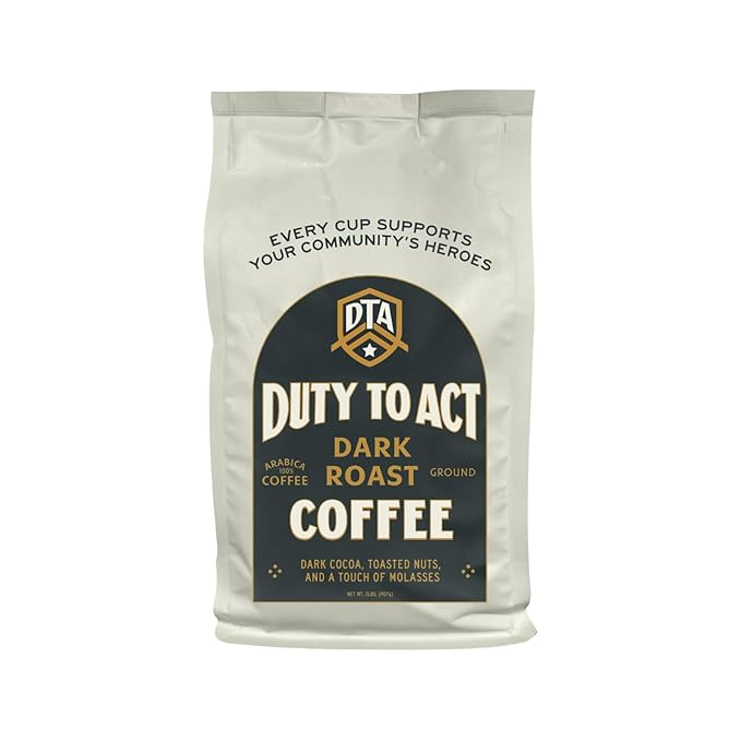 Duty to Act Dark Roast Ground Coffee, 2 lbs (Pack of 1)