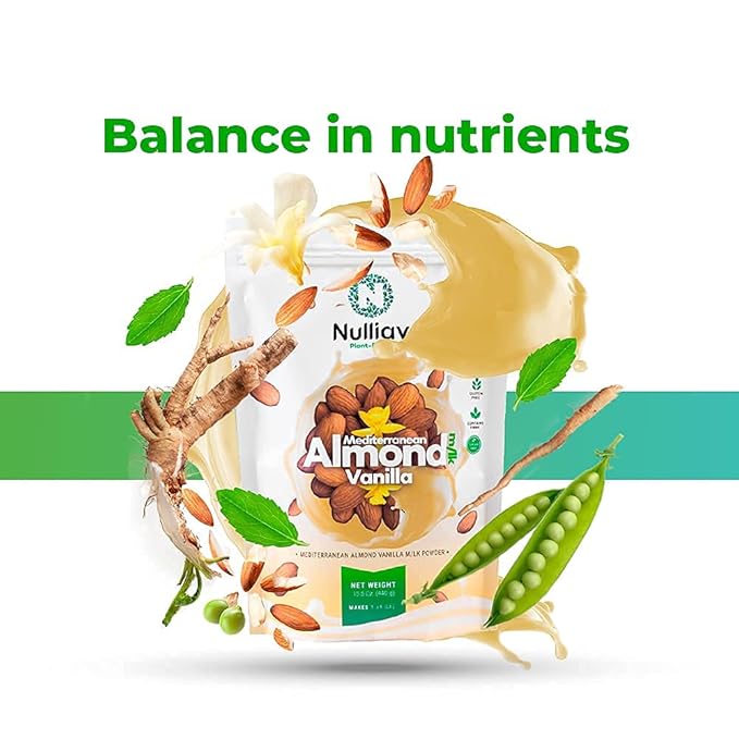NULLIAV | Mediterranean Almond Vanilla Milk Powder 15.5 Oz.