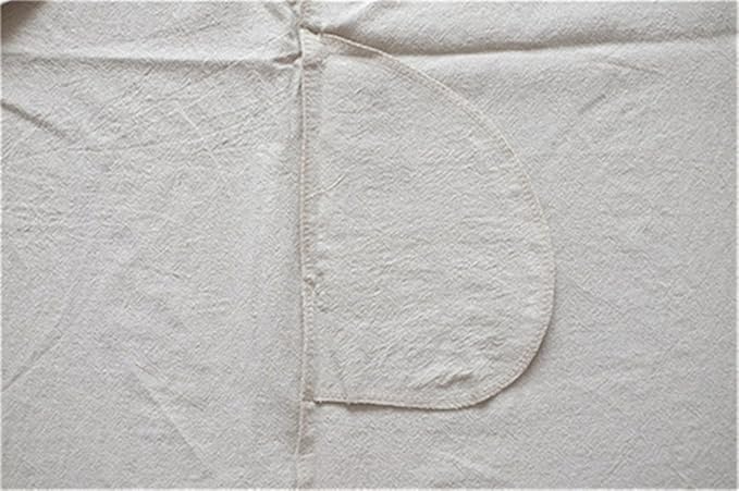 Cotton Linen Japanese Apron Halter Cross Back Bandage X Shape Aprons Two Pockets