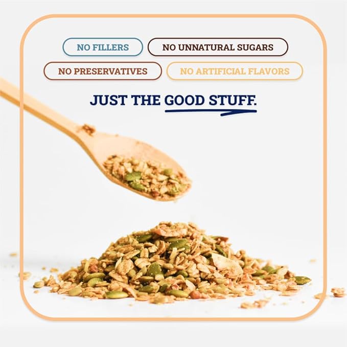 Sweet Diane’s Granola – Standard Size (12 oz): Organic, Low-Sugar, High-Fiber, Gluten-Free, Vegan, Delicious Breakfast and Snack Topper (Classic Size, Original Recipe)