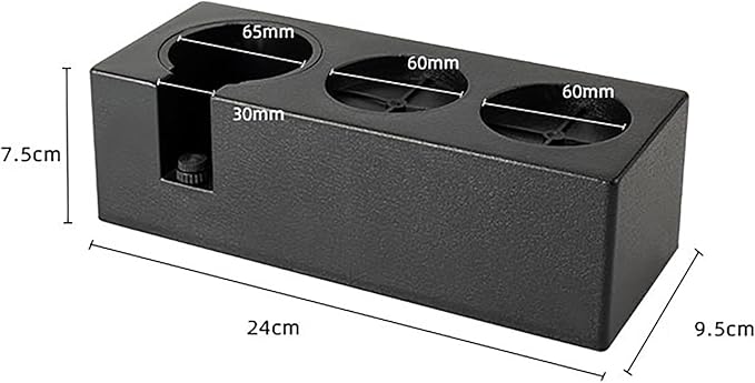 Espresso Tamping Station, ABS Plastic Black Portafilter Holder Espresso Coffee Equipment for Bar Home Office,Fit for 51mm 53mm(Accessories not Included)