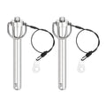 uxcell 2 Pcs Quick Release Pin, 1/2" x 3" (Dia. x L) Push-Button Ball Locking Pin, 304 Stainless Steel, Silver