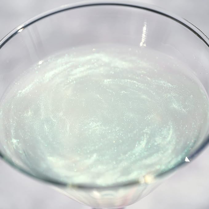 Green Iridescent BREW GLITTER Edible Glitter For Drinks, Cocktails, Beer, Garnish Glitter & Beverages | KOSHER & HALAL Certified | 100% Edible & Food Grade | Vegan, Gluten, Nut Free (25g, Green Iridescent)
