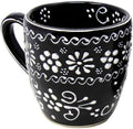 Encantada Handmade Hand-Painted Authentic Mexican Pottery Mugs (1-Pack, Ink)