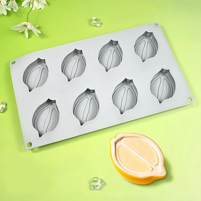mostsom 3D Lemon Silikone Cake Mold For Baking Mousse Desserts Bakeware Cake Decorating Tools (I_ Lemon)