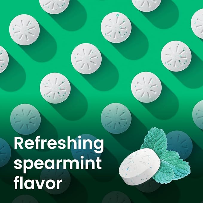 Neuro Energy & Focus Mints - Sugar Free Breath Mints with 80mg Natural Caffeine, B Vitamins & L-Theanine - Vegan Brain Supplement for Exercise, Study & Daily Focus - Spearmint, 90 ct