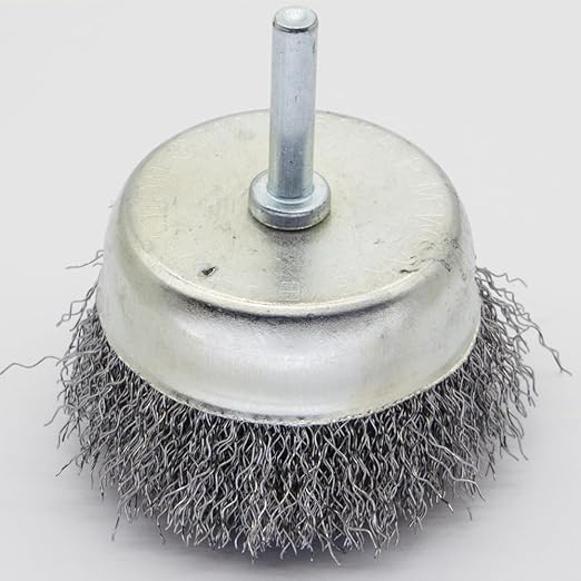 9-Piece Large Wire Brush Wheel Set - Metal Rust Removal, Polishing, Cleaning - 1/4″ (6mm) Shaft - Removes Burrs, Dust, and Paint - Handles Rough Surfaces - Rotary Tool Accessories