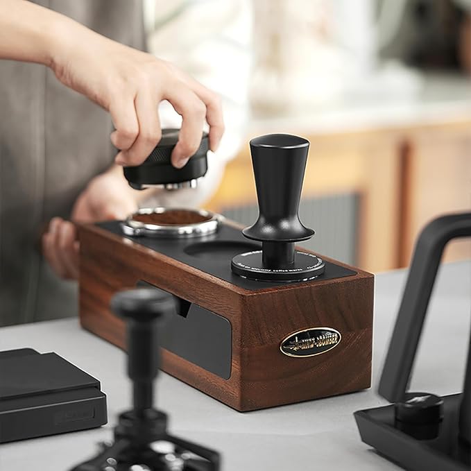 MHW-3BOMBER 49mm Espresso Tamper Tool, 2 Spring Loaded Coffee Tamper, Auto-Leveling Tamper Without Tilting,49.7mm Ripple Tamper, T7117T