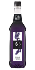 1883 Lavender Syrup for Drinks – Floral Flavoring Syrup for Coffee, Cocktails & Lemonades – 1 Liter Plastic Bottle – Made in France