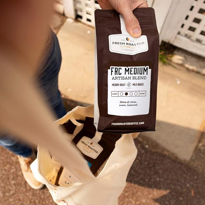 Fresh Roasted Coffee, FRC Medium Roast Blend, 2 lb (32 oz), Kosher, Ground