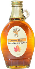 Pure Maple Syrup - Amber Color And Rich Taste Grade - For Pancakes and Waffles - By Dragonwood (8 fl oz)