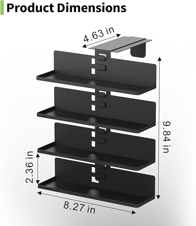Flavor Storage Holder Compatible With Ninja Thirsti , Side-mounted 4-tier flavore water drops organiser, space-saving design, easy to access,Holds 20 Flavore Water Drops