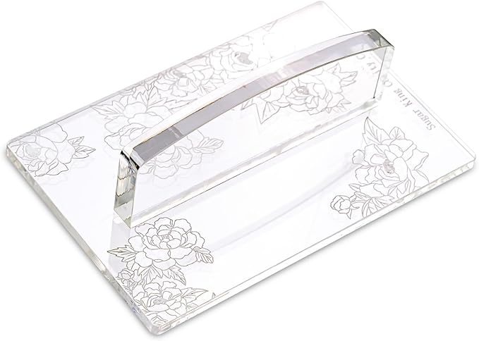 KALAIEN Fondant Smoother with Handle Acrylic Cake Smoother Tool for Icing fondant tools set-Square