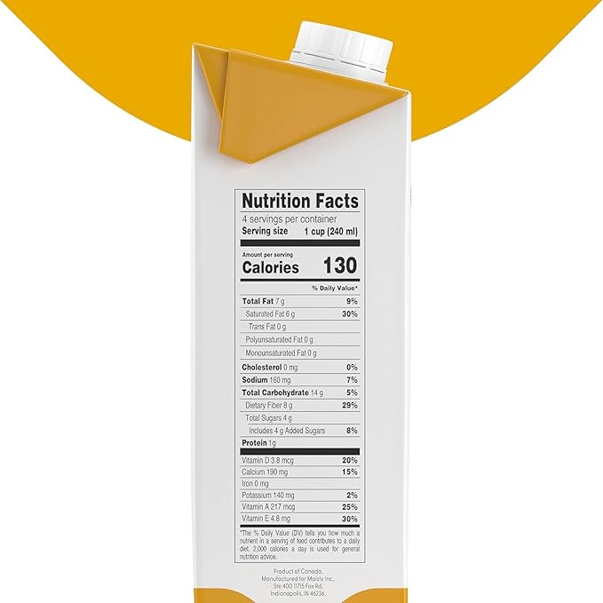 Maizly Original Corn Milk, Plant-Based Drink Made with Non-GMO Ingredients, Less Sugar, Gluten & Dairy-Free Alternative to Whole Milk, Non-Dairy Kosher Drink For Kids & Adults, 32 oz, Shelf Stable Pack of 6 Boxes