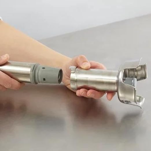 Robot Coupe CMP250COMBI Hand Held Compact Power Mixer Immersion Blender with 10" Arm/Shaft and 8" Whisk, 120v, Grey