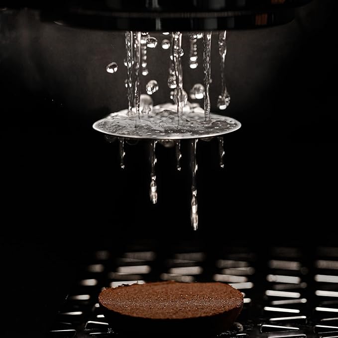 MHW-3BOMBER 58.5mm Espresso Puck Screen 2 Packs Metal Espresso Filter Reusable Coffee Filters for 58mm Portafilter Basket 0.8mm Thickness Titanium Coating Black FG7012-OS