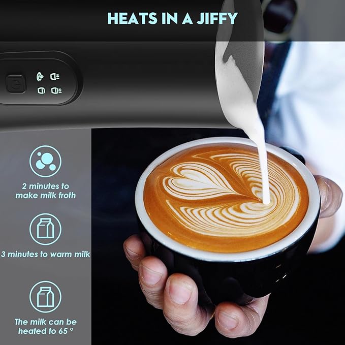 Electric Milk Frother, 4 in 1 Milk Steamer283