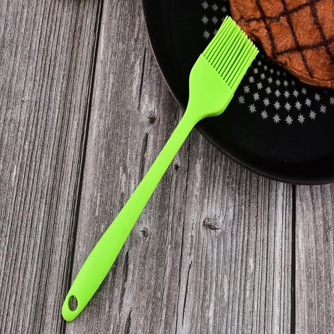 Silicone brush, Oil Brush for BBQ Kitchen Cooking Baking and Grilling (2 PCS,purple)